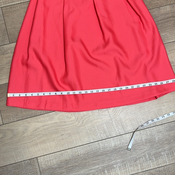 Asos Midi Hot Pink Pleated Skirt Size 10 - Picture 12 of 12